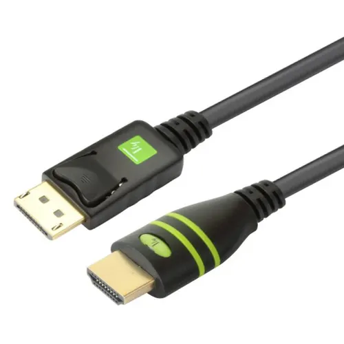 Techly 2m DisplayPort/HDMI Czarny