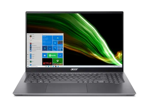 Acer Swift SFX16-51G Intel® Core™ i5 i5-11320H Laptop 40,9 cm (16.1") Full HD 16 GB LPDDR4x-SDRAM 512 GB SSD NVIDIA GeForce RTX 3050 Ti Wi-Fi 6 (802.11ax) Windows 11 Home Szary