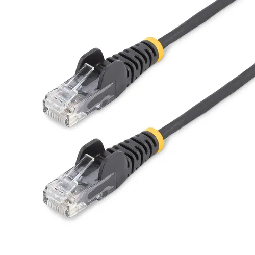 StarTech.com N6PAT50CMBKS kabel sieciowy Czarny 0,5 m Cat6 U/UTP (UTP)