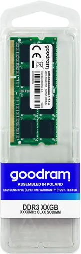 Goodram 4GB DDR3 PC3-12800 moduł pamięci 1 x 4 GB 204-pin SO-DIMM
