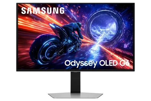 Samsung G60SF monitor komputerowy 68,6 cm (27") 2560 x 1440 px Quad HD OLED Srebrny