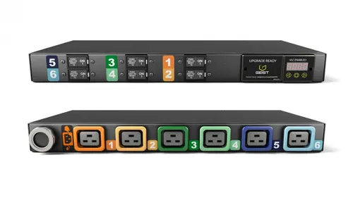 Vertiv MG01D1R1-06L193-3PS56B2H10-S rozdzielacz zasilania PDU 6 x gniazdo sieciowe 1U Czarny
