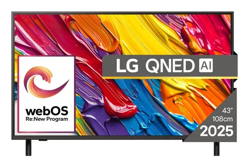 LG 43QNED84A3C Telewizor 109,2 cm (43") 4K Ultra HD Smart TV Wi-Fi Czarny