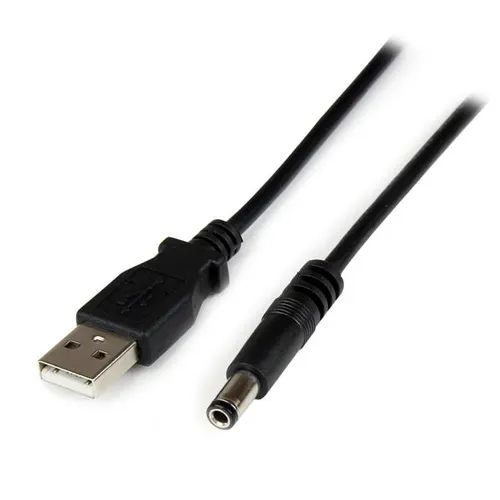 StarTech.com USB2TYPEN1M kabel zasilające Czarny 1 m USB A Barrel type N