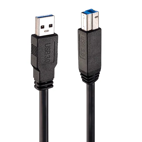 Lindy 43098 kabel USB USB 3.2 Gen 1 (3.1 Gen 1) 10 m USB A USB B 5 Gbit/s Czarny