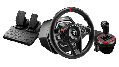 Thrustmaster T128 Shifter Pack Czarny USB Kierownica + pedały + dźwignia zmiany biegów Analogowa/Cyfrowa PC, Xbox One, Xbox One S, Xbox One X, Xbox Series S, Xbox Series X