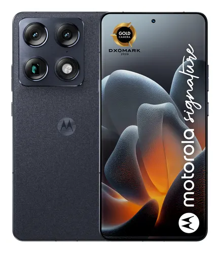 Motorola signature 17,2 cm (6.78") Dual SIM Android 16.0 5G USB Type-C 16 GB 512 GB 5200 mAh Ciemny Niebieski (PBAB0002SE)