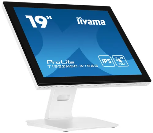 iiyama ProLite T1932MSC-W1SAG monitor komputerowy 48,3 cm (19") 1280 x 1024 px Full HD LED Ekran dotykowy Blad Biały