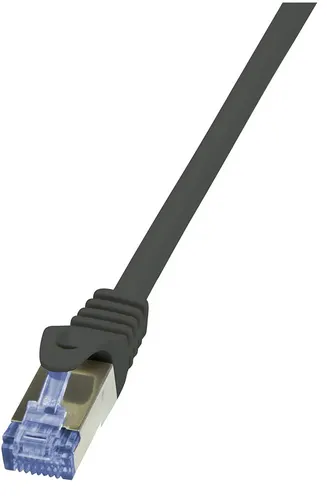 LogiLink Cat6a S/FTP, 2m kabel sieciowy Czarny S/FTP (S-STP)