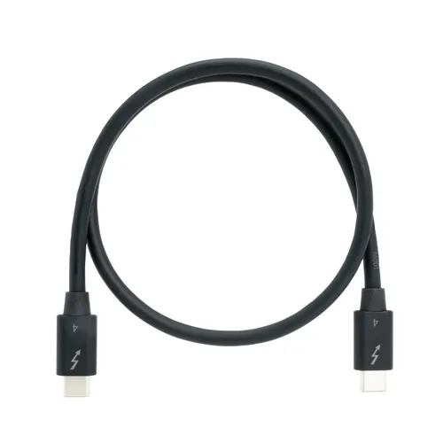 QNAP CAB-TBT4-0M5 kabel Thunderbolt 0,5 m 40 Gbit/s Czarny