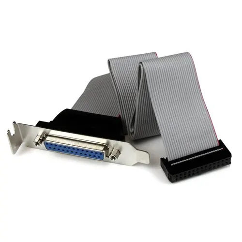 StarTech.com DB25 (F) - IDC26 DB-25 25 pin D-Sub IDC 26 pin Motherboard Header Szary