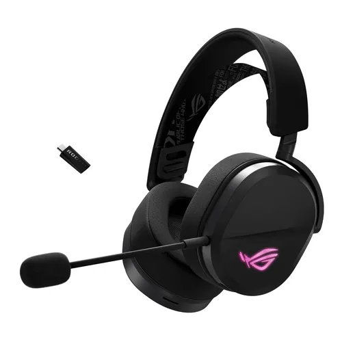 ASUS ROG Pelta Zestaw słuchawkowy Przewodowy i Bezprzewodowy Opaska na głowę Gaming USB Type-C Bluetooth Czarny