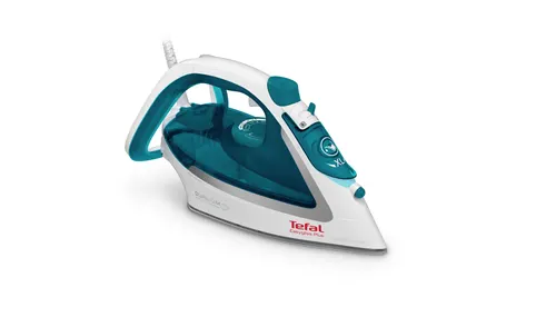 Tefal EasyGliss Plus FV5718 żelazko Żelazko suche i parowe Stopa Durilium 2400 W Turkusowy, Biały