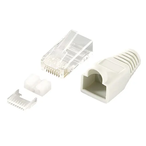 LogiLink MP0021 wtyczka RJ45 Szary, Przezroczysty
