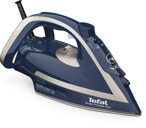 Tefal Smart Protect Plus FV6872 Żelazko suche i parowe Podeszwa Durilium Airglide 2800 W Niebieski