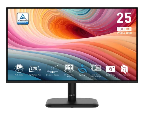 MSI PRO MP251L E2 monitor komputerowy 62,2 cm (24.5") 1920 x 1080 px Full HD LED Czarny