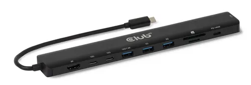 CLUB3D CSV-2550 stacja dokująca Przewodowa USB Type-C Czarny