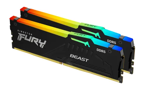Kingston Technology FURY Beast 64GB 5600MT/s DDR5 CL36 DIMM (Zestaw 2) 1Rx8 RGB