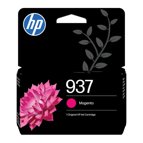 HP Oryginalny wkład z purpurowym atramentem 937 (4S6W3NE)
