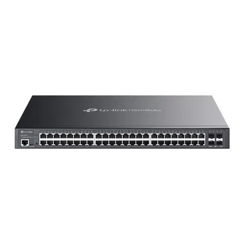 TP-Link Omada SG3452XMPP przełącznik sieciowy Zarządzany L2+ Gigabit Ethernet (10/100/1000) Obsługa PoE 1U Czarny