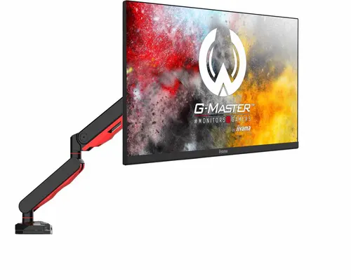 iiyama DSG3001C-R1 uchwyt / stojak do monitorów 76,2 cm (30") Biurko Czarny, Czerwony