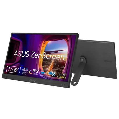 ASUS ZenScreen MB166CR monitor komputerowy 39,6 cm (15.6") 1920 x 1080 px Full HD LCD Czarny