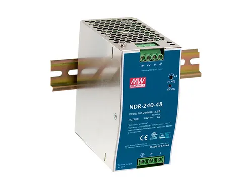 LevelOne POW-4851 moduł zasilaczy 240 W Niebieski, Srebrny