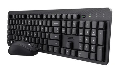 Trust Ody II klawiatura Dołączona myszka Uniwersalne RF Wireless QWERTY US English Czarny
