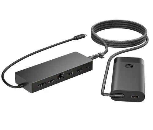 HP Zestaw uniwersalnego koncentratora USB-C i ładowarki do laptopów