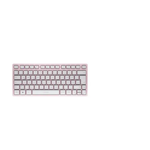 CHERRY KW 7100 MINI BT klawiatura Uniwersalne Bluetooth QWERTZ Niemiecki Różowy