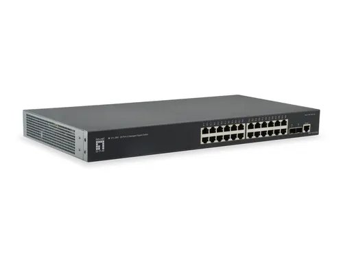 LevelOne GTL-2661 przełącznik sieciowy Zarządzany L2 Gigabit Ethernet (10/100/1000) Czarny