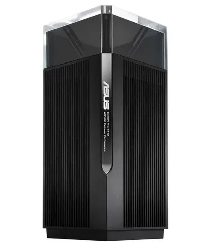 ASUS ZenWiFi Pro ET12 Trójpasmowy (2,4 GHz / 5 GHz / 6 GHz) Wi-Fi 6E (802.11ax) Czarny 3 Wewnętrzny, 2 szt.