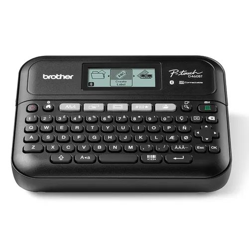 Brother PT-D460BTVP drukarka etykiet Termotransferowy 180 x 180 DPI 30 mm/s Przewodowy i Bezprzewodowy TZe Bluetooth QWERTY (PTD460BTVPZW1)