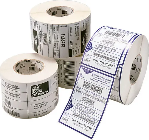 Zebra Z-Select 2000T Biały Samoprzylepne etykiety do drukowania, 102 × 152 mm, gilza 25 mm, perforowane