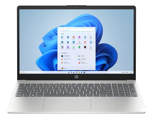HP 15-fc0056nw AMD Ryzen™ 3 7320U Laptop 39,6 cm (15.6") Full HD 8 GB LPDDR5-SDRAM 512 GB SSD Wi-Fi 6 (802.11ax) Windows 11 Home Srebrny