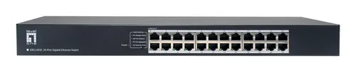 LevelOne GEU-2432 Nie zarządzany Gigabit Ethernet (10/100/1000) 1U Szary