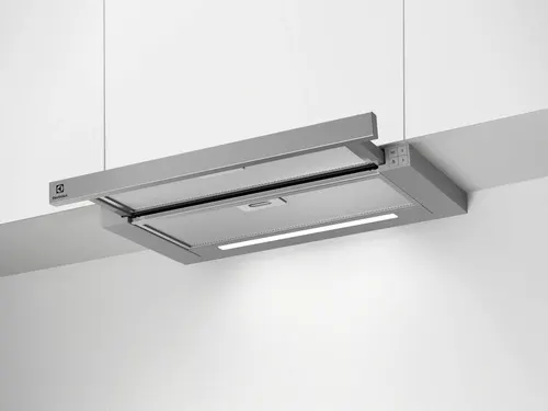 Electrolux LFP616X Pół wbudowany (wyciągany) Szary 600 m³/h