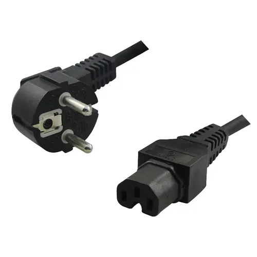LogiLink CP105 kabel zasilające Czarny 2 m CEE 7/7 C15 panel