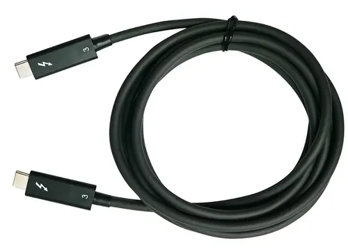 QNAP CAB-TBT315M-40G kabel Thunderbolt 1,5 m 40 Gbit/s Czarny
