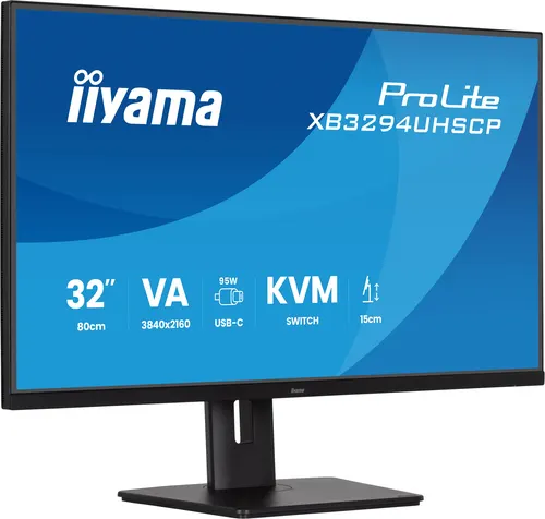 iiyama ProLite XB3294UHSCP-B1 monitor komputerowy 80 cm (31.5") 3840 x 2160 px 4K Ultra HD Czarny