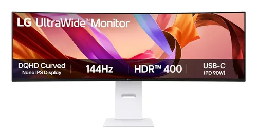 LG 49U950A-W.AEU monitor komputerowy 124,5 cm (49") 5120 x 1440 px Dual QHD LED Czarny, Biały
