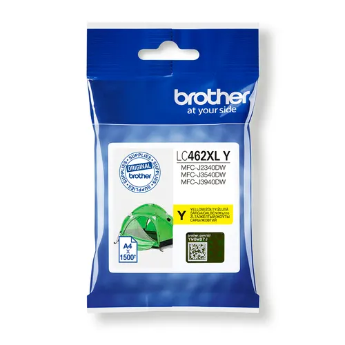 Brother LC462XLY nabój z tuszem 1 szt. Oryginalny Wysoka (XL) wydajność Żółty