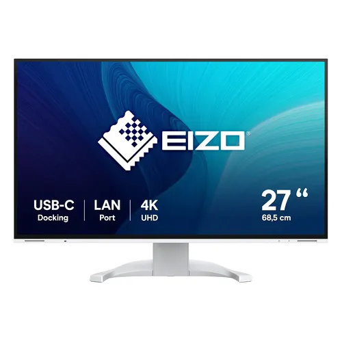 EIZO FlexScan EV2740X-WT monitor komputerowy 68,6 cm (27") 3840 x 2160 px 4K Ultra HD LCD Biały