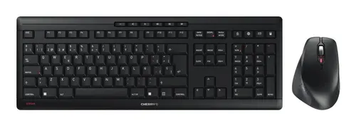 CHERRY JD-8550ES-2 klawiatura Dołączona myszka Dom/Biuro RF Wireless QWERTY Hiszpański Czarny