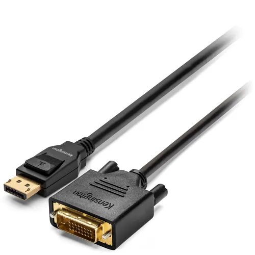 Kensington Kabel pasywny jednokierunkowy DisplayPort 1.1 (M) na DVI-D (M), o długości 1,8 m