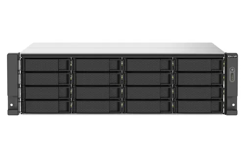 QNAP TS-1673AU-RP-16G serwer danych NAS Rack (3U) Ryzen Embedded V1500B 16 GB DDR4 0 TB QNAP QTS Czarny, Szary