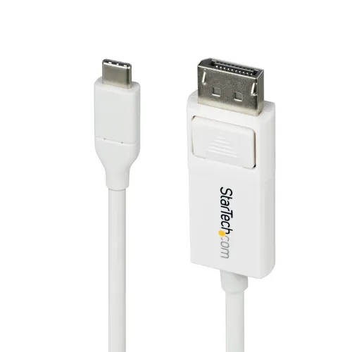 StarTech.com CDP2DP2MBW adapter kablowy 1,9 m DisplayPort USB Type-C Biały