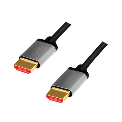 LogiLink CHA0105 kabel HDMI 2 m HDMI Typu A (Standard) Czarny, Szary