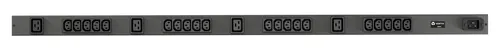 Vertiv Geist rPDU, basic, 0U, input C20 230V 16A, outputs (20)C13, (4)C19 rozdzielacz zasilania PDU 24 x gniazdo sieciowe Czarny, wejście C20 16 A, 20× C13 + 4× C19