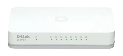 D-Link GO-SW-8G/E przełącznik sieciowy Nie zarządzany Gigabit Ethernet (10/100/1000) Biały